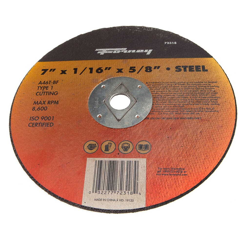 72318 Cutting Wheel, Metal, Type 1